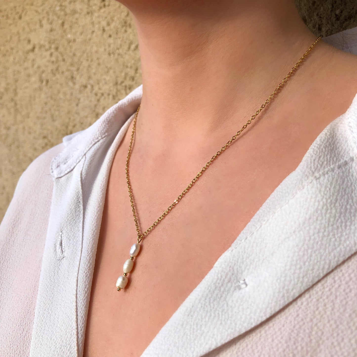 Collier Délice 3 perles