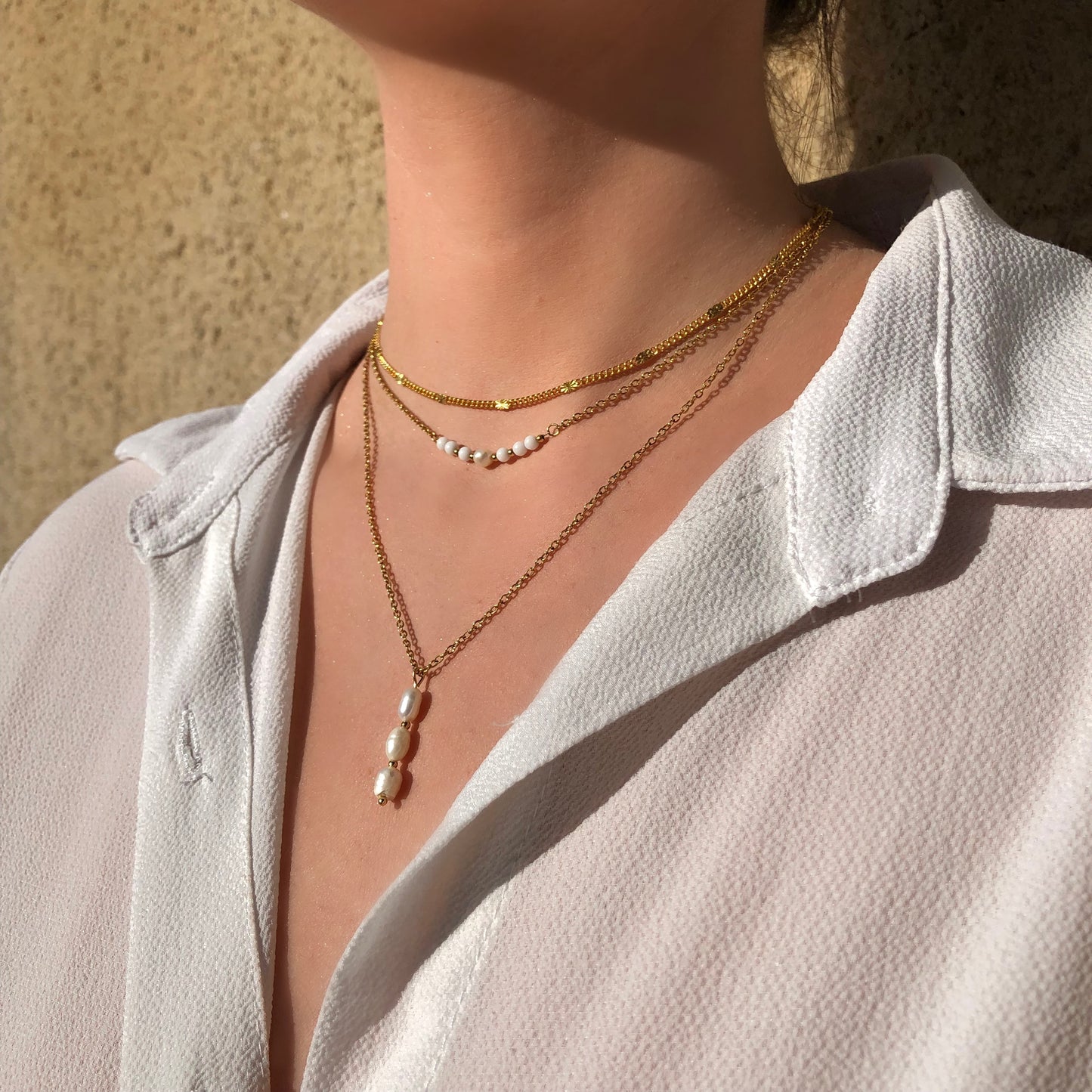 Collier Délice 3 perles