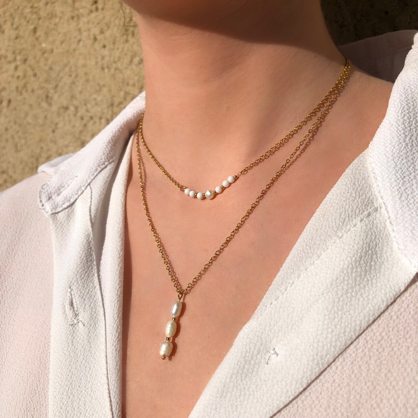 Collier Délice 3 perles
